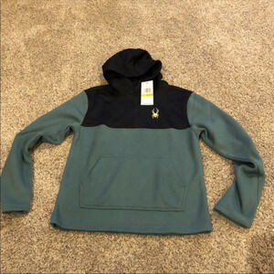 Spyder mens small 1/4 zip pullover hoodie